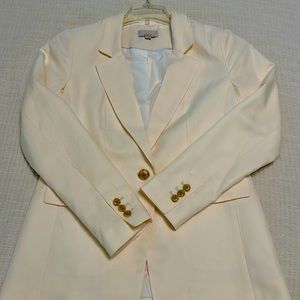LOFT lined off-white blazer